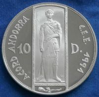 Andorra 10 Diners 1993 Zollunion Sankt Georg Silber 925 Baden-Württemberg - Ebersbach an der Fils Vorschau