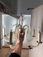 Antiker Glas Kronleuchter Lampe 30er Jahre elegant schlicht Nordrhein-Westfalen - Haan Vorschau