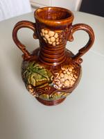 Keramik Vase braun DDR Weinlaub 24 cm hoch groß Thüringen - Erfurt Vorschau