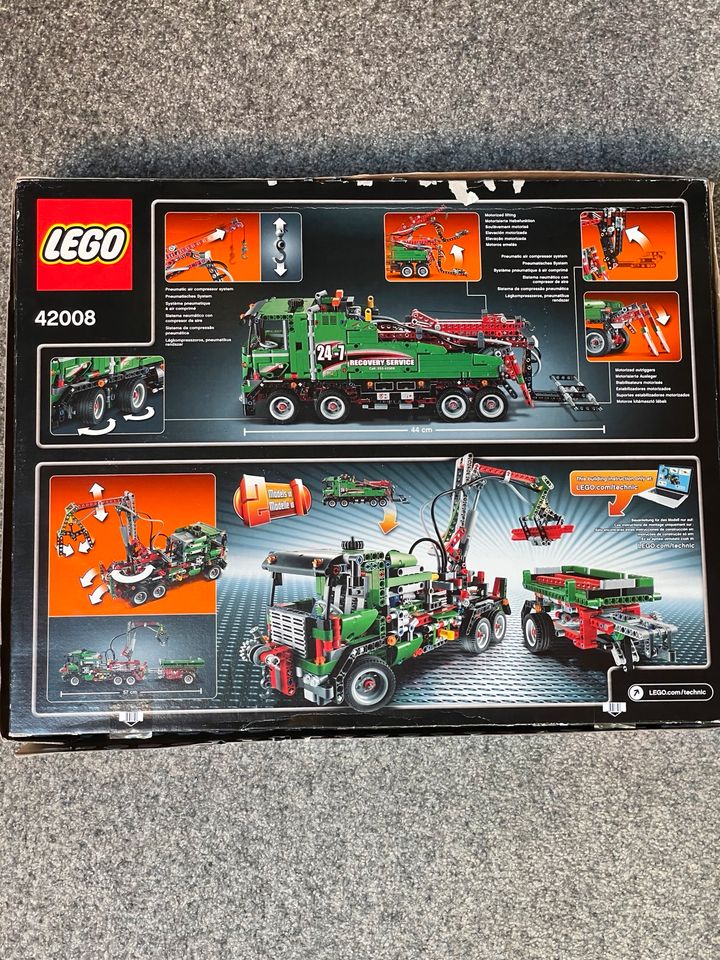 Lego Technic 42008 grüner Truck/Abschlepper in Otterbach