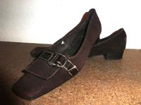 TCM Slipper Ballerina Wildleder braun 39 UK 6  Absatz 2,5cm Baden-Württemberg - Wertheim Vorschau