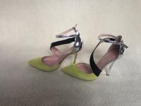 Office Highheels Gr 36  silver /  lemon / schwarz 12 cm Bayern - Marklkofen Vorschau