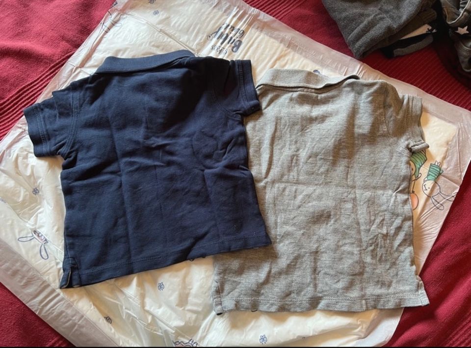 blau/grau zwei Poloshirts von Papagino Gr. 74/80 in Hamburg