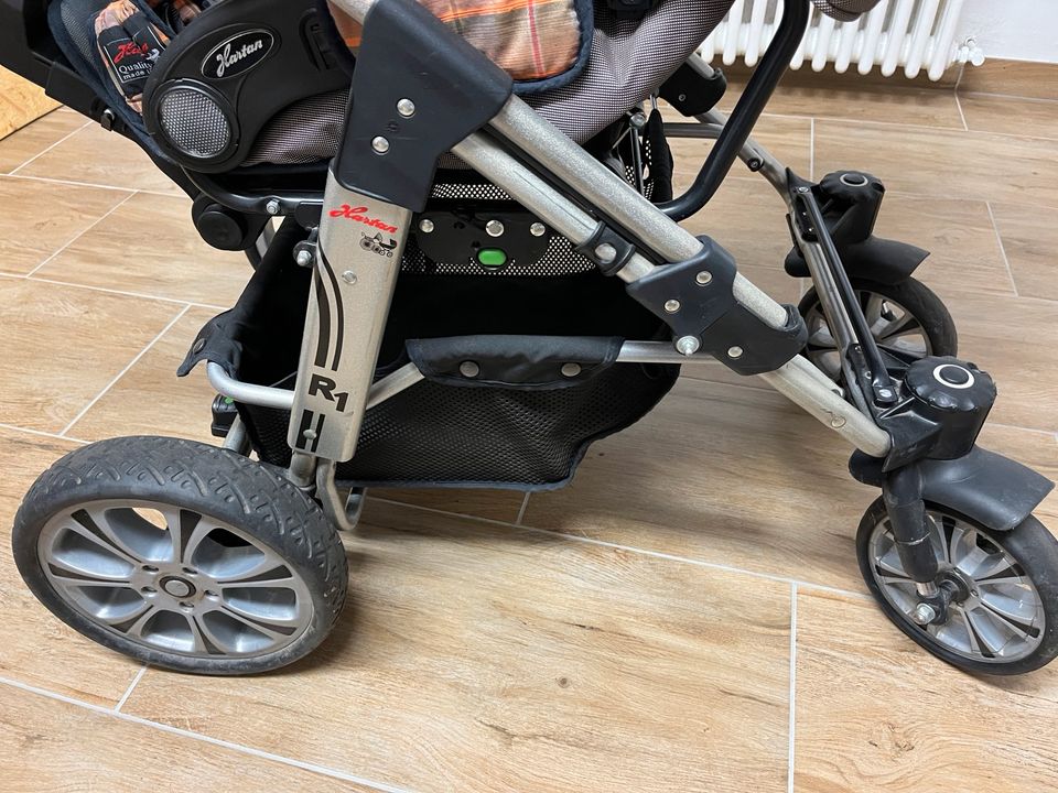 ☑️ Hartan R1 Kinderwagen mit Regenschutz und Tragetasche in Marienheide