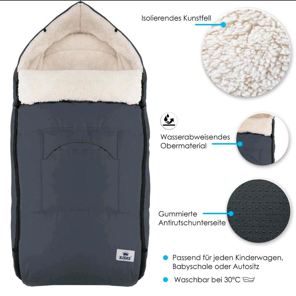 KIDIZ® Babyfußsack Baby Winterfußsack Kinderwagenfußsack **Neuw** in Berlin