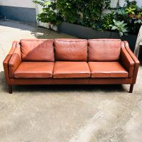 Schönes, skandinavisches Cognac Sofa | 3 Sitzer | Vintage Mid-Century Design | Designklassiker | Danish | 1960er / 1970er Jahre | Couch Innenstadt - Köln Altstadt Vorschau