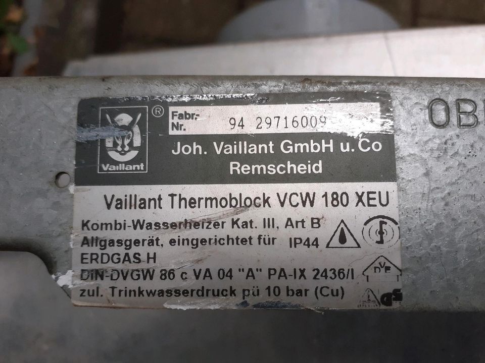 Vaillant VCW 180 XEU in Bad Oldesloe