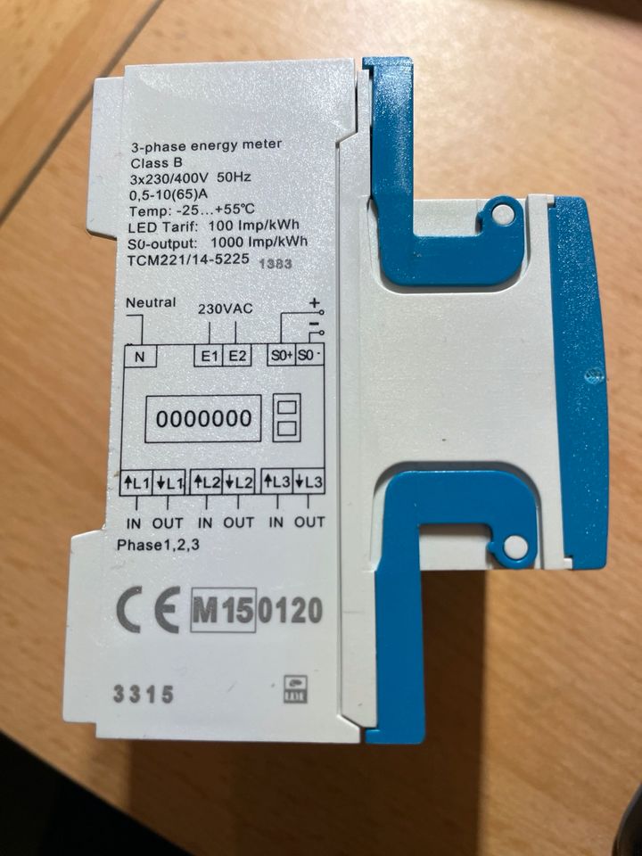 Drehstromzähler DSZ12D-3x65A gebraucht in Schülp