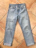 Damen Jeans Gr. 28  ( Gr. 36 ) Straight Fit  Used Look  H&M Saarland - Bous Vorschau