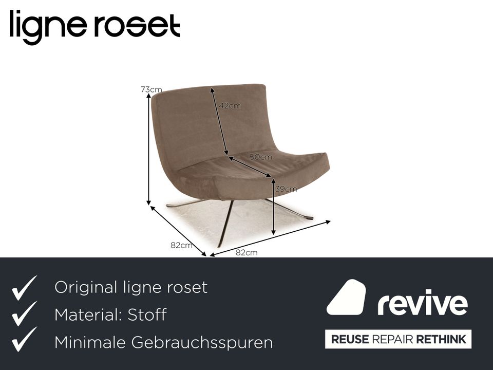 ligne roset POP Stoff Sessel Grau manuelle Funktion in Köln