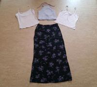 Damen Bekleidungspaket Gr 36/38 Rock Viskose 3 Tops cropped Hessen - Kirchhain Vorschau