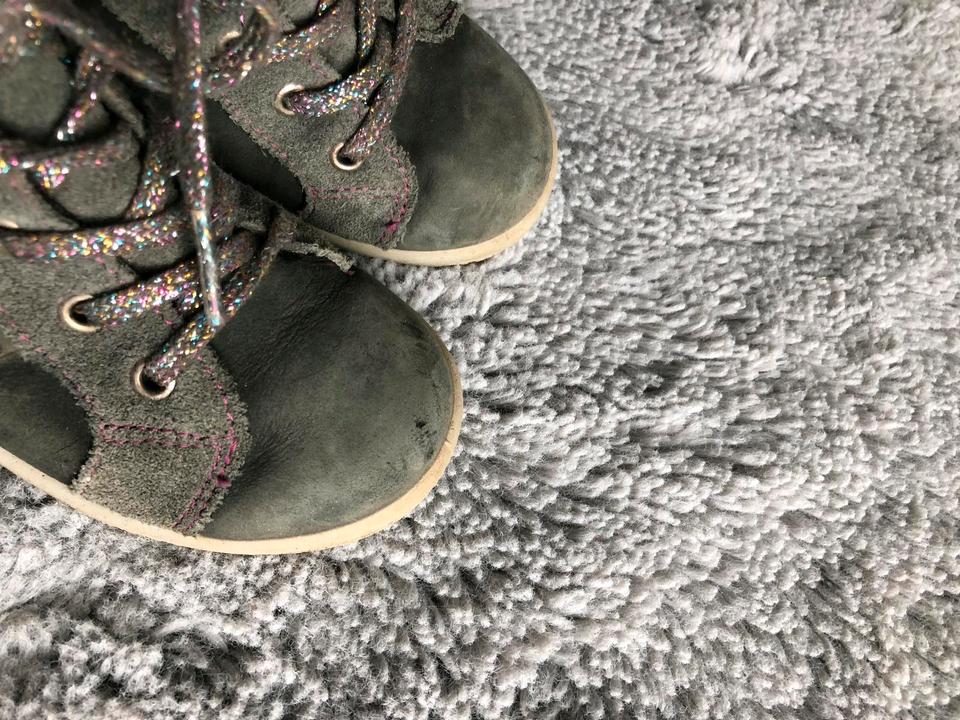 Pepino 24 Lederschuhe Halbschuhe grau pink Leder Übergang in Rednitzhembach