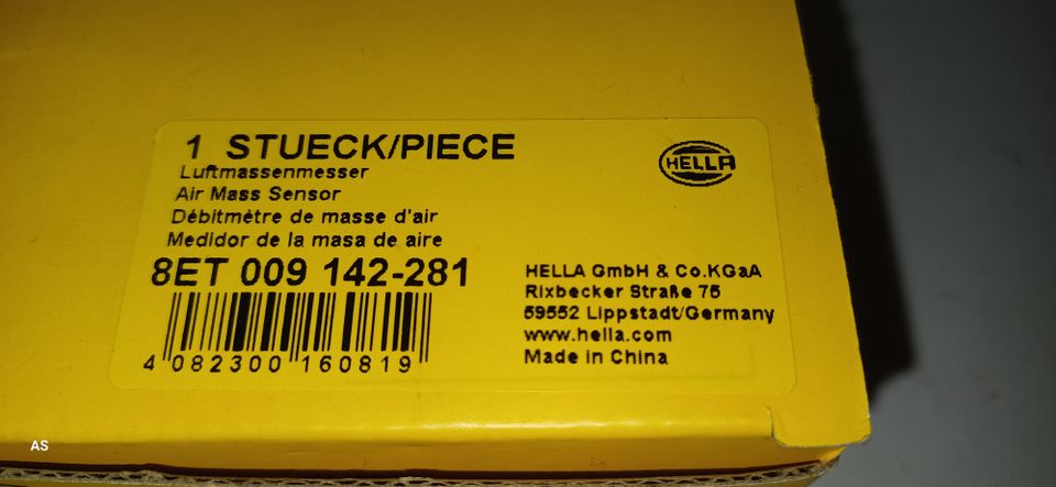 Hella 8ET 009 142-281 Luftmassenmesser für Ford Mondeo MK3 in Ahlen