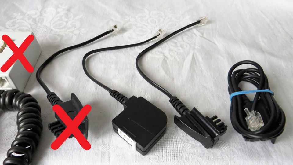 Telefonkabel Kabel Stecker Adapter 14 Teile TAE RJ-11 RJ-14 RJ-45 in Zwickau