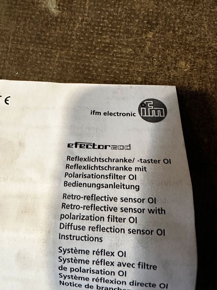 2x IFM Reflexlichttaster OI5003 efector 200 OVP Neu in Worpswede