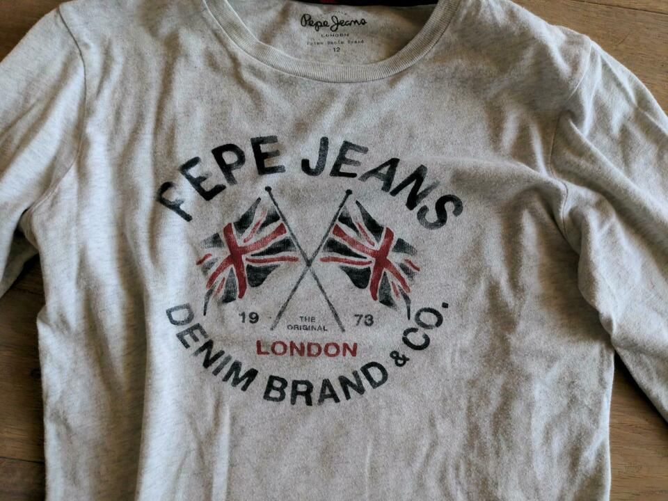 Pepe Jeans Longsleeve Gr. 152/158 grau in Karlsdorf-Neuthard