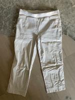 Hose kurz Bermuda Capri eng Stretch Stoff 3/4 7/8 weiß L 40 42 Bayern - Münsing Vorschau