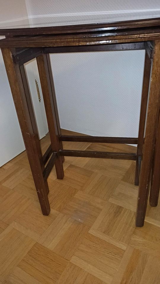 Antik Beistelltische 3-Set Tische Holz in Leopoldshöhe