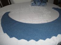 Drachenschwanz gestrickt taubenblau Hessen - Flörsheim am Main Vorschau