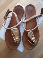 Inuovo - Zehentrenner Leder Sandalen Sandaletten Schuhe Gr. 39 Hessen - Langenselbold Vorschau