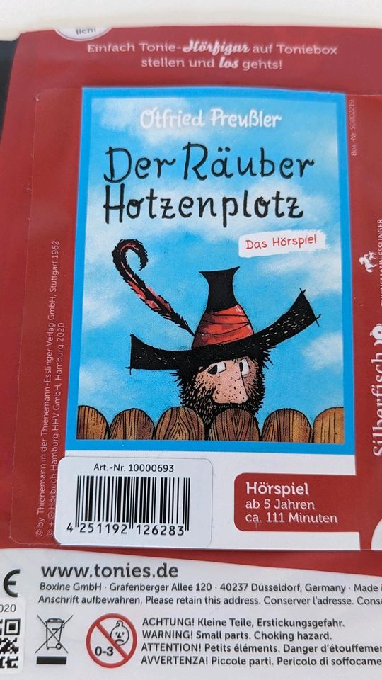 Toniefigur Räuber Hotzenplotz in Düsseldorf