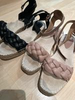H&M Sandalen Nude u. Schwarz gr.39 Niedersachsen - Salzgitter Vorschau