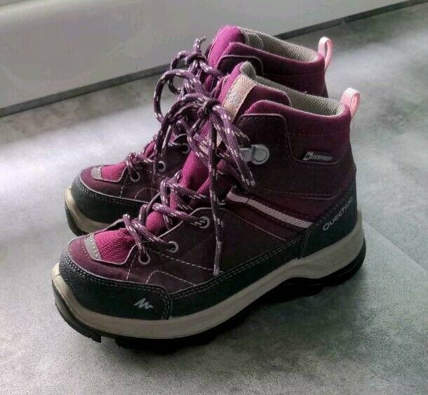 Quechua Wanderstiefel Wanderschuhe halbhoch violet wasserdicht 31 in Friedrichsdorf