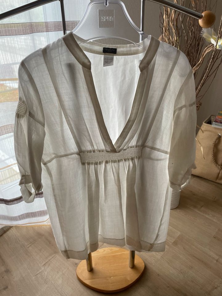 Leichte Sommerbluse Redoute creation offwhite Größe 40 in Sulzburg