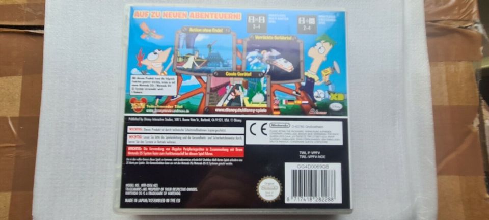 Nintendo DS Spiel Disney Phineas und Ferb volle Fahrt in OVP Top in Schildow