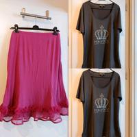 Letzter Preis - Pompöös Harald Glöcker Rock pink T-Shirts schwarz Mitte - Wedding Vorschau