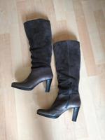 Stiefel Echtleder 38 dunkelbraun | 8 cm Absatz inkl. 1 cm Plateau Eimsbüttel - Hamburg Lokstedt Vorschau