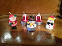 Weihnachtliche Teelichter Geschenk Schneemann Nikolaus Kerzen Hessen - Dietzhölztal Vorschau