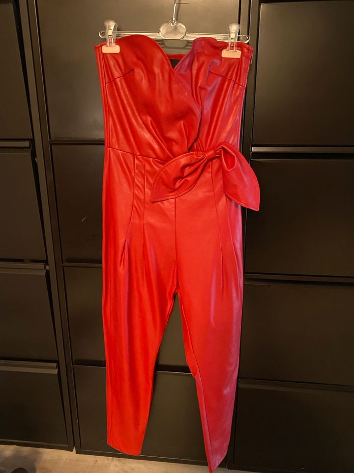 Damen Overall / Jumpsuit Rot Leder Kendall + Kylie in Schöngeising