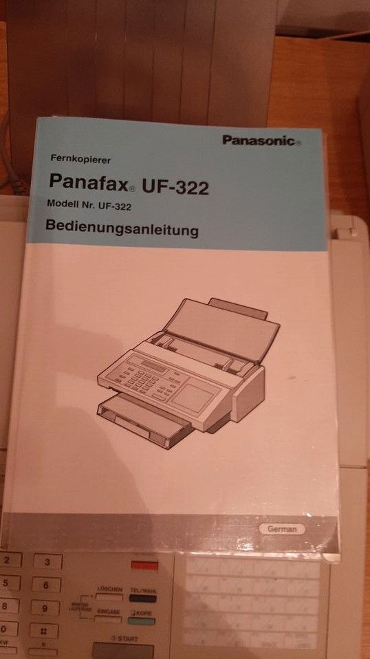 Faxgerät von Panasonic "Panafax UF-322" in Schwarmstedt