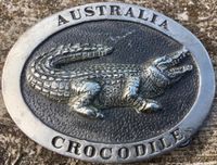 Australien Krokodil Crocodile Original Gürtelschnalle Buckle Bayern - Fremdingen Vorschau