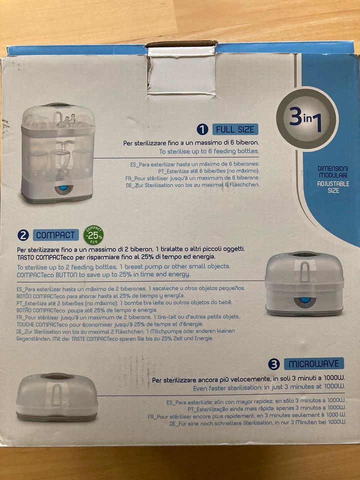 Chicco 3 in 1 Dampfsterilisator Sterilisator für Babyflaschen in Berlin