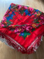 Handbedrucktes Halstuch 75x70 floral ethno Folklore Tracht Nordrhein-Westfalen - Schwelm Vorschau