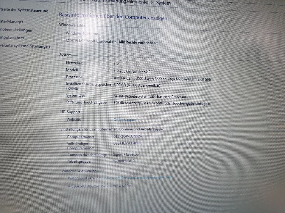 Laptop HP 255 G7 in Erftstadt