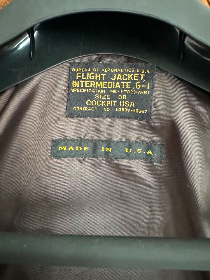 Original Top Gun G-1 Fliegerjacke von Cockpit USA in Erfurt