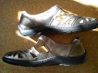 Schöne goldene Waldläufer Sandalen geschlossen Gr.5 Weite H top Hessen - Schwalmstadt Vorschau