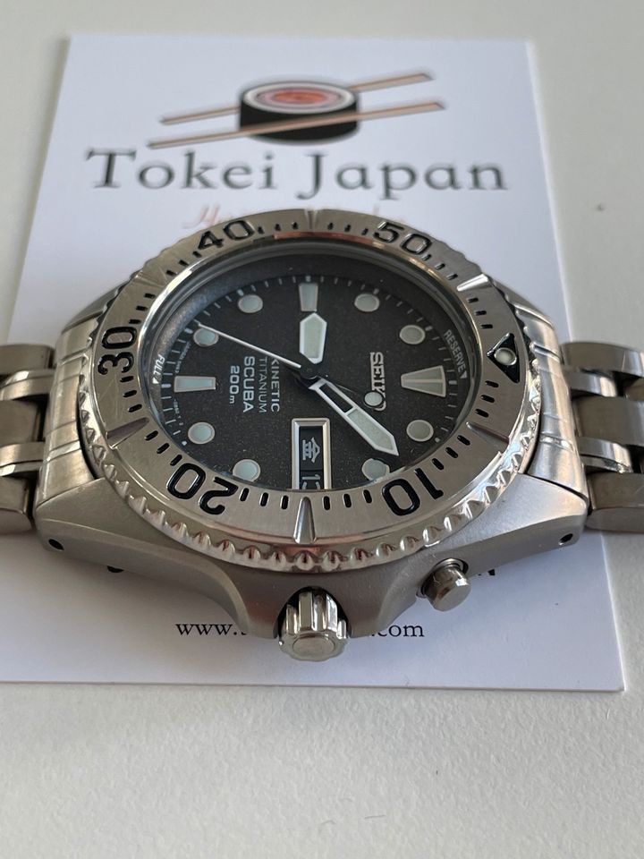 Vintage Seiko AGS 5M63-0B40 Titanium Diver Grey Ghost aus 1997 in Stuttgart