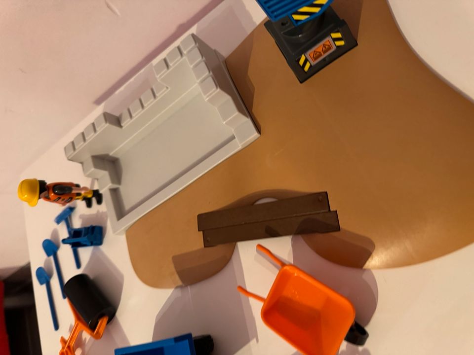Playmobil Baustelle mit Hebekran gebraucht in Erkelenz