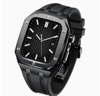 Apple Watch 45mm Series 8/9 Armband aus Silikon Kautschuk schwarz Niedersachsen - Lingen (Ems) Vorschau