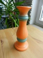 Keramik Kerzenständer 70er Jahre, 22 cm, orange grün Stabkerzen Rheinland-Pfalz - Wirges   Vorschau