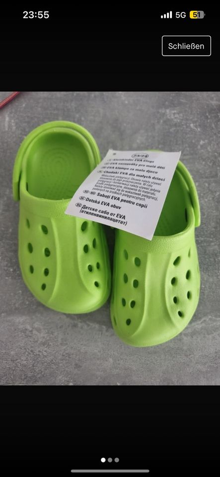 Schöne Clogs Größe 23/24 Neu in Bretten