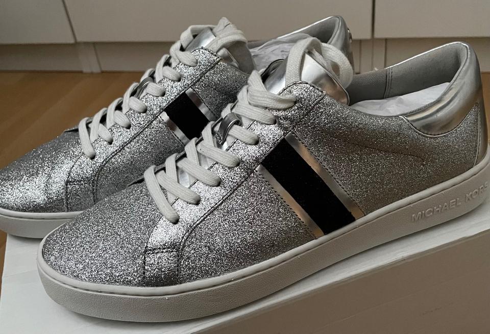 Michael Kors Sneaker NEUWERTIG! Gr. 41 (42), silber-schwarz in Schönecken