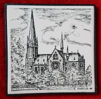 Fliese Sammlerstück 15x15 Motiv  Gedächtniskirche Mecklenburg-Vorpommern - Wohlenhagen Vorschau