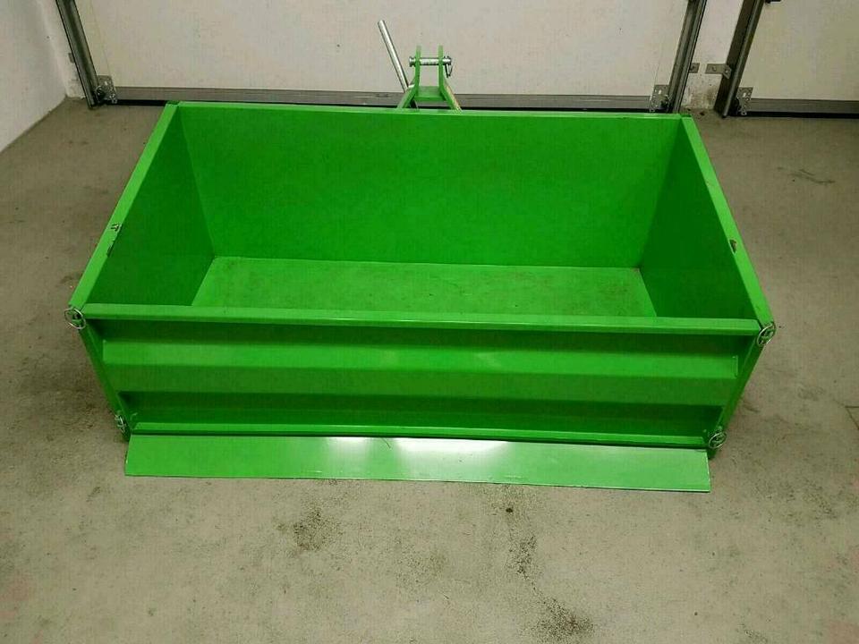 Heckmulde Heckcontainer Mulde 125cm kippbar Kleintraktor neu in Königsbrück