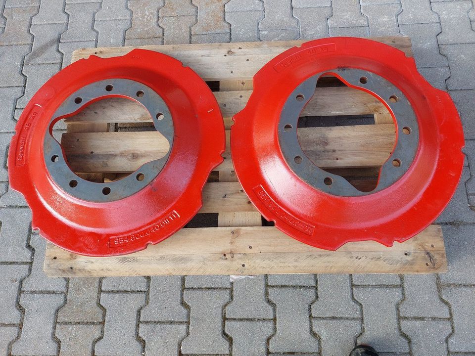 Fendt Anbauplatten für Radgewichte 10 Loch Achse Adapterplatten in Tirschenreuth