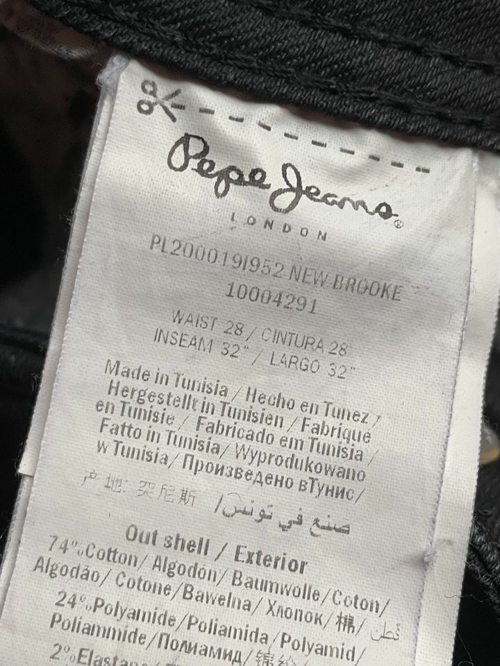 Pepe Jeans, New Brooke, Gr 28, schwarz in München